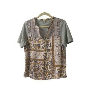 Anthropologie top by Tiny paisley floral print Small